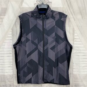 Perry Ellis Black Gray Full Zip Vest Motion Softshell Performance Jacket NEW